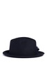Main View - Click To Enlarge - SENSI STUDIO - Feather detail wool felt hat