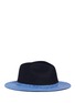 Main View - Click To Enlarge - SENSI STUDIO - Colourblock wool felt fedora hat