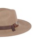 Detail View - Click To Enlarge - SENSI STUDIO - 'Classic Long Brim' leather band wool felt hat
