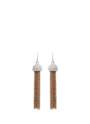 Main View - Click To Enlarge - LULU FROST - 'Ursula' faux pearl chain tassel earrings