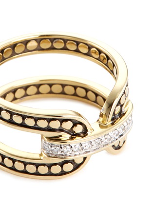 Detail View - Click To Enlarge - JOHN HARDY - Diamond 18k yellow gold dotted ring