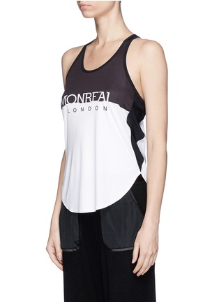 Front View - Click To Enlarge - MONREAL - 'Relay' colourblock performance tank top
