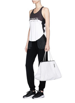 Figure View - Click To Enlarge - MONREAL - 'Relay' colourblock performance tank top