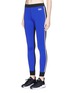 Front View - Click To Enlarge - MONREAL - 'Athlete' stripe colourblock performance leggings
