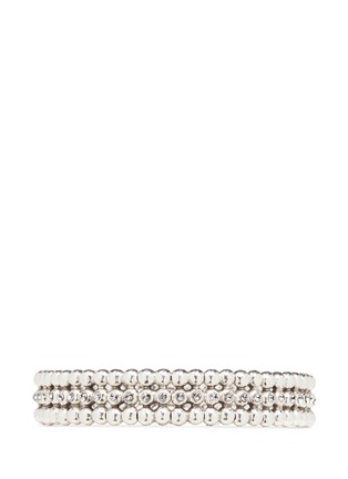 Main View - Click To Enlarge - PHILIPPE AUDIBERT - 'Meryl' Swarovski crystal bead elastic bracelet
