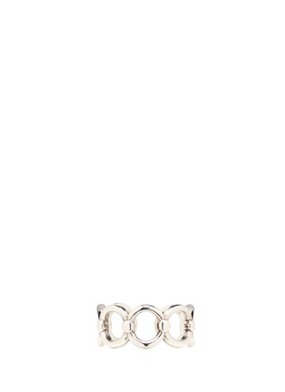 Main View - Click To Enlarge - PHILIPPE AUDIBERT - 'Alyssa' silver plated cutout link ring