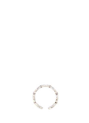Figure View - Click To Enlarge - PHILIPPE AUDIBERT - 'Alyssa' silver plated cutout link ring
