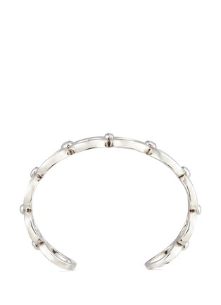 Figure View - Click To Enlarge - PHILIPPE AUDIBERT - 'Alyssa' silver plated cutout link cuff