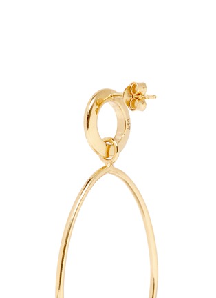 Detail View - Click To Enlarge - PHILIPPE AUDIBERT - Oval ring drop earrings