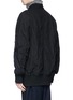 Back View - Click To Enlarge - ZIGGY CHEN - Wool blend twill bomber jacket