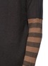 Detail View - Click To Enlarge - ZIGGY CHEN - Stripe sleeve cashmere sweater