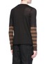 Back View - Click To Enlarge - ZIGGY CHEN - Stripe sleeve cashmere sweater
