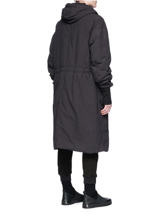 Back View - Click To Enlarge - ZIGGY CHEN - Hopsack down padded parka