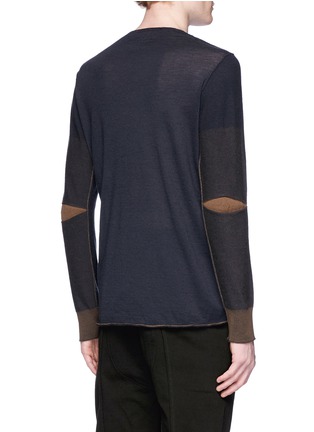 Back View - Click To Enlarge - ZIGGY CHEN - Elbow dart cashmere sweater