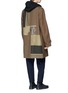Figure View - Click To Enlarge - ZIGGY CHEN - Graphic patchwork oversized twill coat