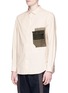 Front View - Click To Enlarge - ZIGGY CHEN - Renaissance patch pocket hopsack shirt