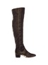 Main View - Click To Enlarge - GIANVITO ROSSI - 'Rolling' knee high velvet boots