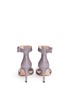 Back View - Click To Enlarge - GIANVITO ROSSI - 'Portofino' holographic lamé sandals
