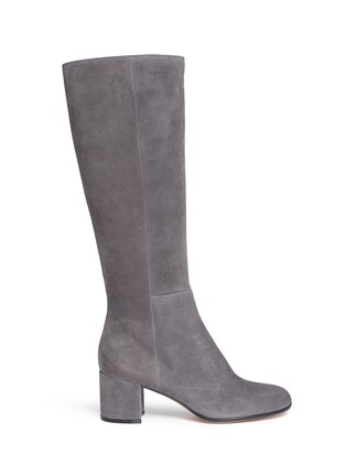 Main View - Click To Enlarge - GIANVITO ROSSI - 'Milton' knee high suede boots