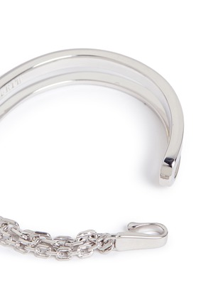 Detail View - Click To Enlarge - W. BRITT - 'Thin and Thick Link Lock' cut-out bar bracelet