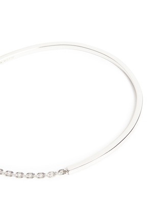 Detail View - Click To Enlarge - W. BRITT - 'On The Side' white silver bar chain choker