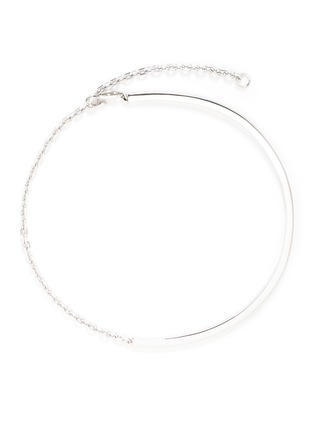 Main View - Click To Enlarge - W. BRITT - 'On The Side' white silver bar chain choker