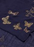 Detail View - Click To Enlarge - JANAVI - 'Enchanted Forest' butterfly embellished cashmere scarf