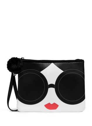 Main View - Click To Enlarge - ALICE + OLIVIA - x Lane Crawford 'Stacey's Face' iPad pouch
