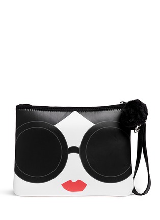 Figure View - Click To Enlarge - ALICE + OLIVIA - x Lane Crawford 'Stacey's Face' iPad pouch