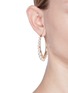 Figure View - Click To Enlarge - ANTON HEUNIS - Swarovski pearl hoop earrings