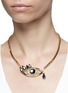 Figure View - Click To Enlarge - ANTON HEUNIS - Swarovski crystal vintage stone crying eye pendant necklace