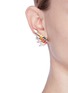 Figure View - Click To Enlarge - ANTON HEUNIS - Swarovski crystal rainbow wing earrings