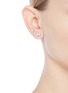 Figure View - Click To Enlarge - CZ BY KENNETH JAY LANE - Cubic zirconia link climber earrings