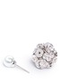 Detail View - Click To Enlarge - CZ BY KENNETH JAY LANE - Cubic zirconia glass pearl floral earrings
