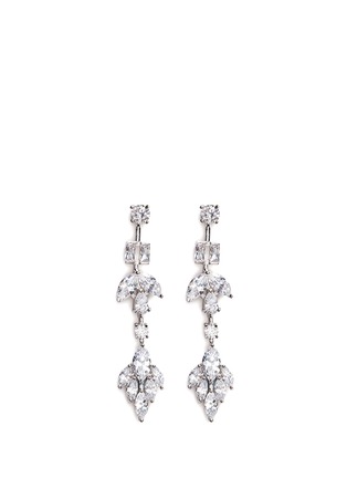 Main View - Click To Enlarge - CZ BY KENNETH JAY LANE - Cubic zirconia link earrings