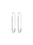 Main View - Click To Enlarge - CZ BY KENNETH JAY LANE - Cubic zirconia safety pin earrings