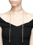 Figure View - Click To Enlarge - CZ BY KENNETH JAY LANE - Bezel set cubic zirconia lariat necklace