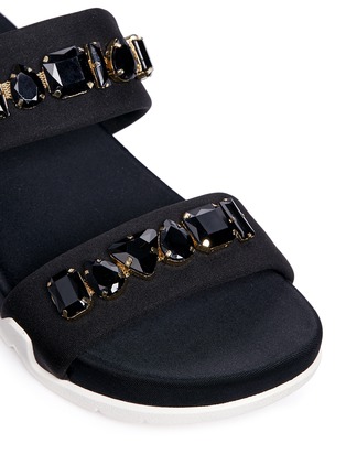 Detail View - Click To Enlarge - ASH - 'Oman' crystal strap neoprene sandals
