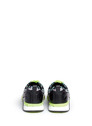Back View - Click To Enlarge - ASH - 'Hit' python pattern knit sneakers