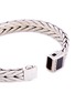 Detail View - Click To Enlarge - JOHN HARDY - Onyx silver weave effect link chain bracelet