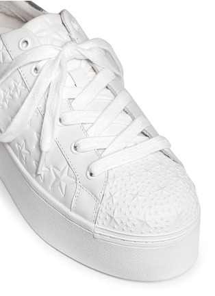 Detail View - Click To Enlarge - ASH - 'Chicklet' star embossed leather platform sneakers