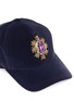 Detail View - Click To Enlarge - MY BOB - Jewelled appliqué velvet baseball cap