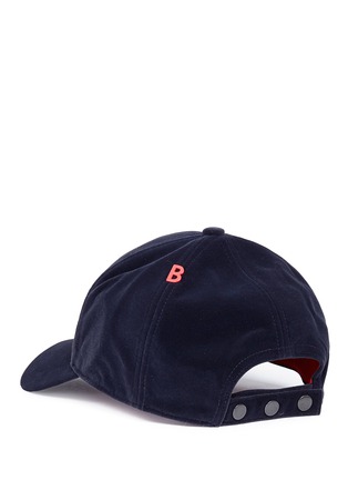Figure View - Click To Enlarge - MY BOB - Jewelled appliqué velvet baseball cap