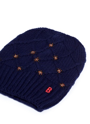 Detail View - Click To Enlarge - MY BOB - 'Bonnet Diamonds' Snow Star cashmere beanie