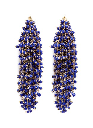 Main View - Click To Enlarge - ELIZABETH AND JAMES - 'Simone' beaded curb chain fringe earrings