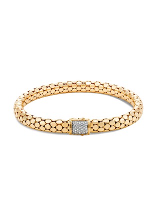 Main View - Click To Enlarge - JOHN HARDY - 'Dot' diamond 18k gold small chain bracelet