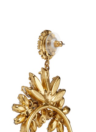 Detail View - Click To Enlarge - ELIZABETH COLE - 'Lemondrops' Swarovski crystal tassel earrings