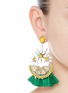 Figure View - Click To Enlarge - ELIZABETH COLE - 'Lemondrops' Swarovski crystal tassel earrings