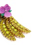 Detail View - Click To Enlarge - ELIZABETH COLE - 'Banana' Swarovski crystal earrings
