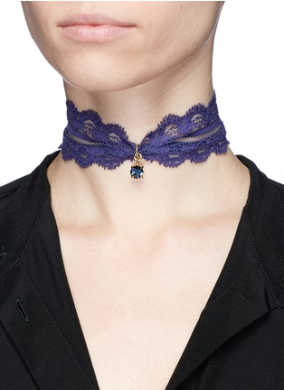 Figure View - Click To Enlarge - JOOMI LIM - 'Comme Antoinette' Swarovski crystal lace choker